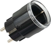 Shelly Plug S Gen3 slimme stekker & energiemeter WiFi Matter Bluetooth zwart