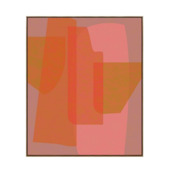 Muurdecoratie roze FSC 100% - l100xb120xh3,5cm