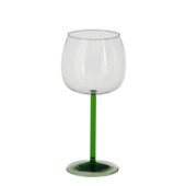 Riga wijnglas groen - h20xd9,5cm