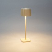 KonstSmide tafellamp Capri 2,2W oplaadbare LED 1-lichtslamp  zand