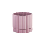 Keramieken bloempot roze 15x15x13cm