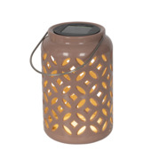 Solar lantaarn bruin 18,5cm