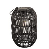 Solar lantaarn zwart 24,5cm 