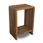 Caddo bijzettafel Zuni bruin teakhout 40 x 28 cm