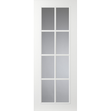 Arne & Bodil binnendeur ABT112 blank glas - extra wit afgelakt