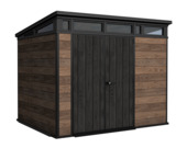 Keter Signature Pent 97 Walnut tuinhuis 279 x 216 x 226 cm