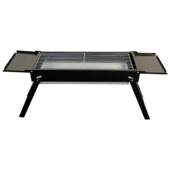 Handson meeneem houtskool BBQ metaal zwart 55 x 15,3 cm