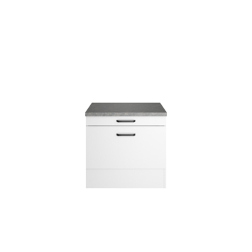 Optifit onderkast 60 cm voor wasmachine/droger - 1 plank, 1 grote lade en werkblad kopen? Wasmachine accessoires | Karwei