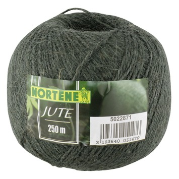 Nature jute touw groen 250 meter
