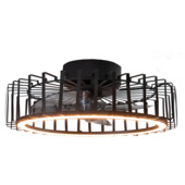 EGLO ventilator met LED verlichting Orikum 20W Ø46,1 cm zwart