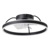 EGLO ventilator met LED verlichting Marinella 20W Ø50 cm zwart
