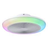 EGLO ventilator met LED verlichting Sayulita 21W Ø46 cm wit/wit