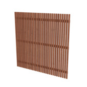 Tuinscherm enkelzijdig Como bruin geïmpregneerd grenenhout bruin 180 x 180 cm