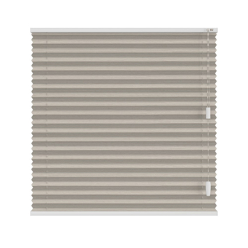 KARWEI enkel plisségordijn draaikiepraam 28600 bruin goud structuur transparant op maat