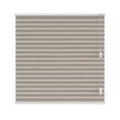 KARWEI enkel plisségordijn draaikiepraam 28600 bruin goud structuur transparant op maat