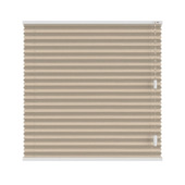 KARWEI enkel plisségordijn gewoon raam 28601 zand goud structuur transparant op maat