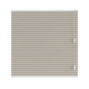 KARWEI dubbel plisségordijn gewoon raam 28656 lichtgrijs lichtdoorlatend op maat