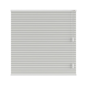 KARWEI dubbel plisségordijn gewoon raam 28666 lichtgrijs lichtdoorlatend op maat