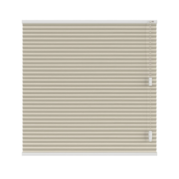 KARWEI dubbel plisségordijn gewoon raam 28631 licht taupe verduisterend op maat