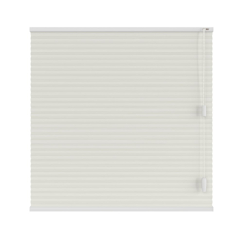 KARWEI dubbel plisségordijn gewoon raam 28649 wit lichtdoorlatend op maat