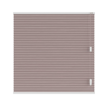 KARWEI dubbel plisségordijn gewoon raam 28653 poeder roze lichtdoorlatend op maat