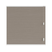 KARWEI dubbel plisségordijn gewoon raam 28660 taupe lichtdoorlatend op maat
