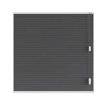 KARWEI dubbel plisségordijn gewoon raam 28662 zwart lichtdoorlatend op maat