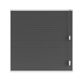 KARWEI dubbel plisségordijn draaikiepraam 28662 zwart lichtdoorlatend op maat