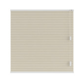 KARWEI dubbel plisségordijn gewoon raam 28643 off-white structuur transparant op maat