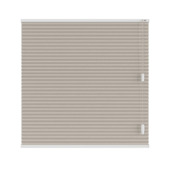 KARWEI dubbel plisségordijn gewoon raam 28645 zand structuur transparant op maat