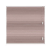 KARWEI dubbel plisségordijn draaikiepraam 28646 vergrijsd roze verduisterend op maat