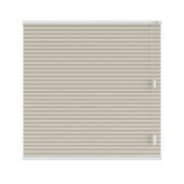 KARWEI dubbel plisségordijn gewoon raam 28665 beige lichtdoorlatend op maat