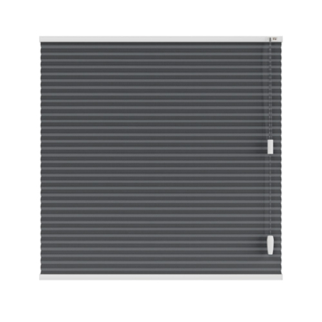 KARWEI dubbel plisségordijn draaikiepraam 28669 antraciet lichtdoorlatend op maat