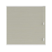 KARWEI dubbel plisségordijn draaikiepraam 28654 licht beige lichtdoorlatend op maat