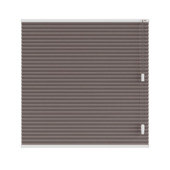 KARWEI dubbel plisségordijn gewoon raam 28634 vergrijsd bruin verduisterend op maat