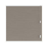 KARWEI dubbel plisségordijn gewoon raam 28659 taupe lichtdoorlatend op maat