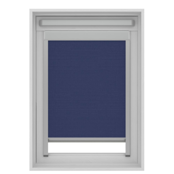 KARWEI rolgordijn dakraam 28216 vergrijsd blauw structuur verduisterend op maat