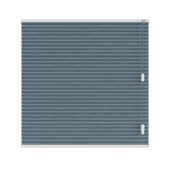 KARWEI dubbel plisségordijn gewoon raam 28647 vergrijsd blauw verduisterend op maat