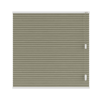 KARWEI dubbel plisségordijn draaikiepraam 28648 vergrijsd groen verduisterend op maat