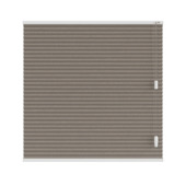 KARWEI dubbel plisségordijn gewoon raam 28673 bruin structuur lichtdoorlatend op maat