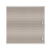 KARWEI dubbel plisségordijn draaikiepraam 28668 taupe lichtdoorlatend op maat