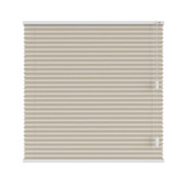 KARWEI enkel plisségordijn gewoon raam 28603 zand linnenlook transparant op maat