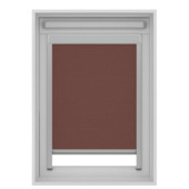 KARWEI rolgordijn dakraam 28214 bruin structuur verduisterend op maat