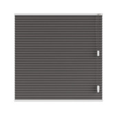 KARWEI dubbel plisségordijn gewoon raam 28636 zwart verduisterend op maat