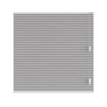 KARWEI dubbel plisségordijn gewoon raam 28657 grijs lichtdoorlatend op maat