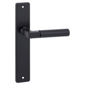 Karwei deurkruk set Stefano recht blind schild zwart aluminium