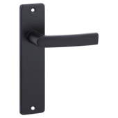 OK deurkrukset Blok recht blind schild zwart aluminium