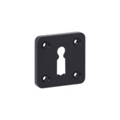 KARWEI sleutel rozet vierkant zwart (messing)