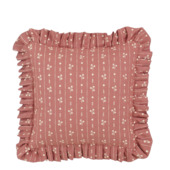 Kussen bloem d.bruin - l57xb57xh10cm