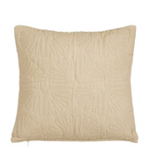 Kussen bloem beige - l45xb45xh10cm